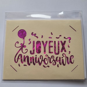 Carte anniversaire ballon 1