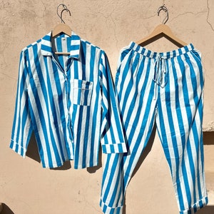 Pure Cotton Pajama Set, Long Pajama With Shirt, Bridesmaid Cotton Pj set, Indian Hand Made Pajama, Boho Pajama Set, Comfort Pajama Set