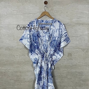 Indian Cotton Kaftan, Cotton Caftan, Free Size Kaftan, Long Cotton Kaftan, Soft Cotton Kaftan, Kaftan Dress