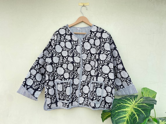 Indian Handmade Block Print Vintage Jacket Coats New Style