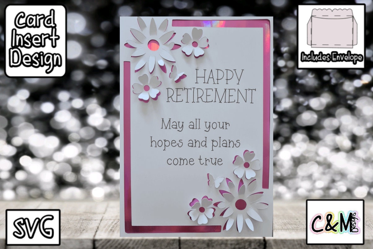 Happy Retirement SVG Retirement Card Pop up Card Card Etsy