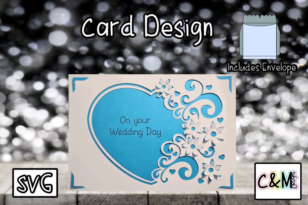 Wedding Card SVG Pop up 3D Card Wedding Card Card Insert SVG Card