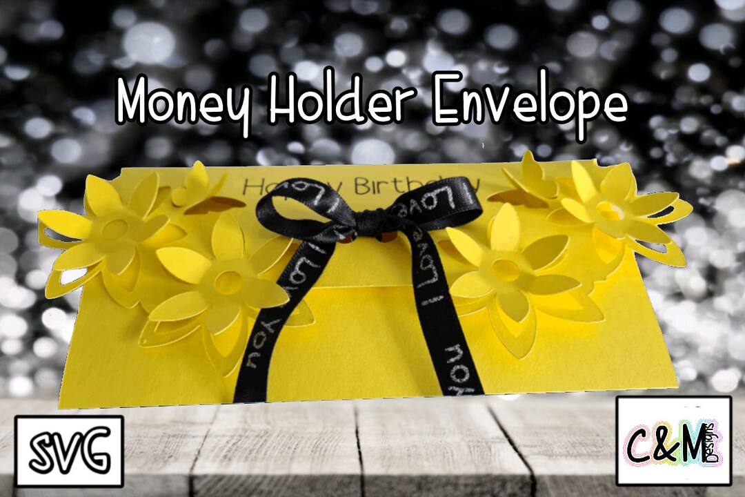 Money Holder Envelope SVG Money Gift Paper Craft Cash Holder SVG Money