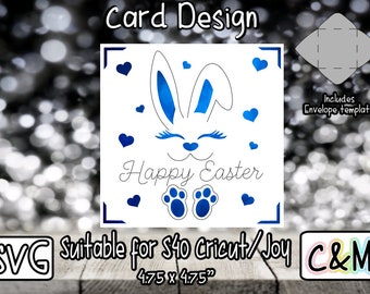 Easter Insert Card | Easter Card Template | Cricut S40 | Joy Compatible | Easter Card | Happy Easter Card Insert | Easter Card | SVG