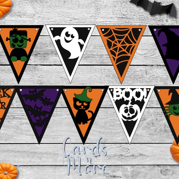 Halloween Wimpelkette | SVG | SVG-Datei | Geschnittene Datei | Wimpelkette Halloween SVG | Wimpelkette | Halloween | Süßes oder Saures