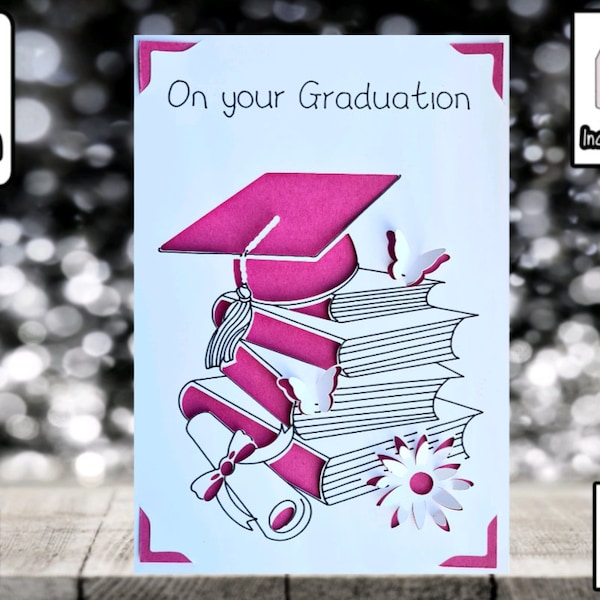 Graduation Card | SVG | Cricut | Graduation Card Insert | SVG | Includes Envelope | Happy Graduation | SVG | Graduation Congratulations