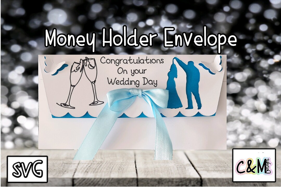 Money Holder Envelope SVG Money Gift Paper Craft Cash Holder SVG Money
