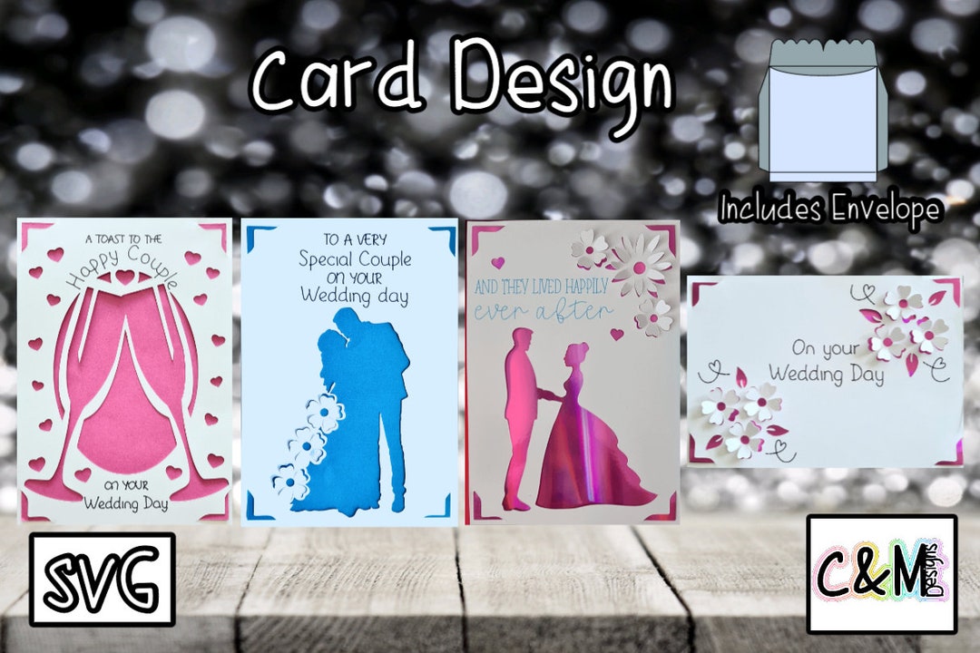 Wedding Card SVG Pop up 3D Card Wedding Card Card Insert SVG Card