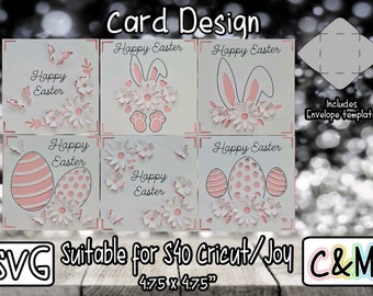 Easter Insert Card | Easter Card  | Cricut S40 | Joy Compatible | Easter Card | Happy Easter Card Insert | Easter Card | SVG | Bundle