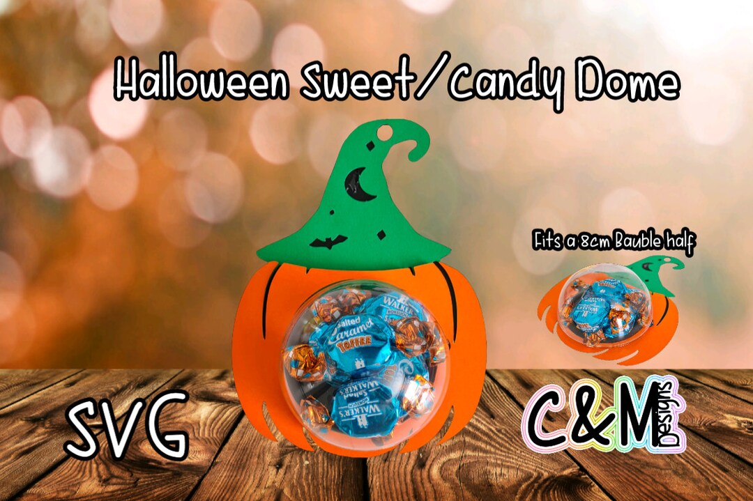 Halloween Candy Dome Candy Holder SVG Sweet Holder Paper Craft Treat