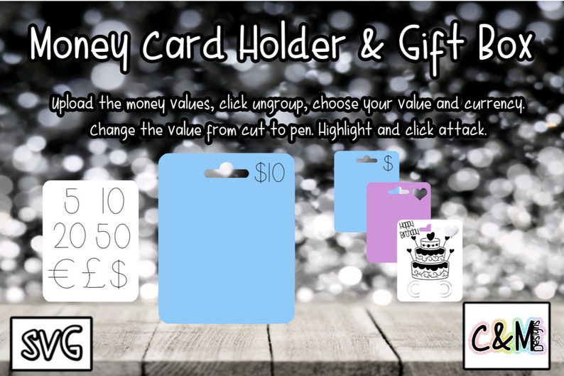 Money Holder SVG Money Gift Paper Craft Cash Holder Etsy