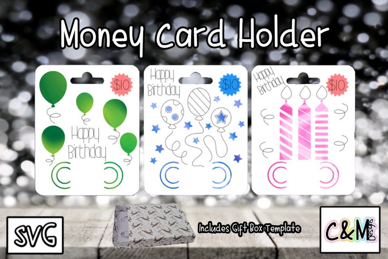 Money Holder SVG Money Gift Paper Craft Cash Holder Etsy