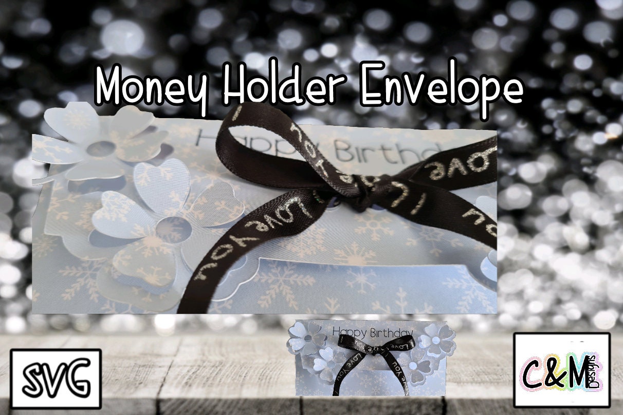 Money Holder Envelope SVG Money Gift Paper Craft Cash Etsy
