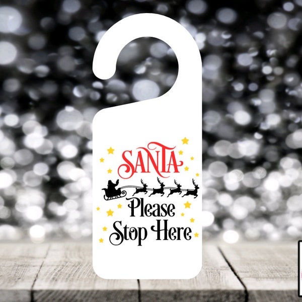 Santa Stop here | Christmas | SVG | Vinyl Cutting | Christmas | Cut File | Christmas Decal | Sublimation | personalise | Santa.