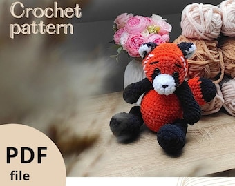 Red panda crochet pattern