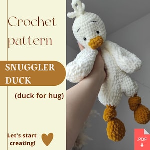 Easy duck crochet pattern | Amigurumi Duckling| Comforter blanket | Children&#39;s Gift | Kawaii | Digital PDF | Baby Gift