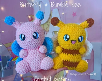 Butterfly & Bumble Bee crochet pattern
