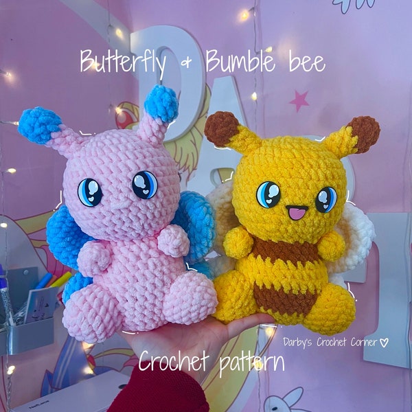 Butterfly & Bumble Bee crochet pattern