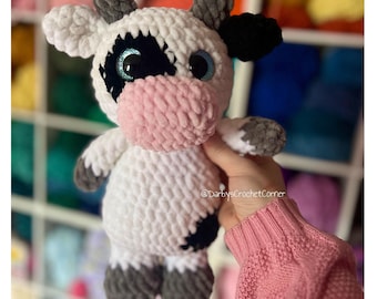 Caroline la vache - Modèle au crochet à couture basse