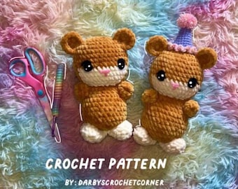 Party Hamster- Crochet Pattern