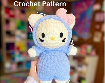 Kitty in Pajamas-Crochet pattern