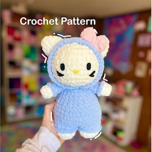 Kitty in Pajamas-Crochet pattern