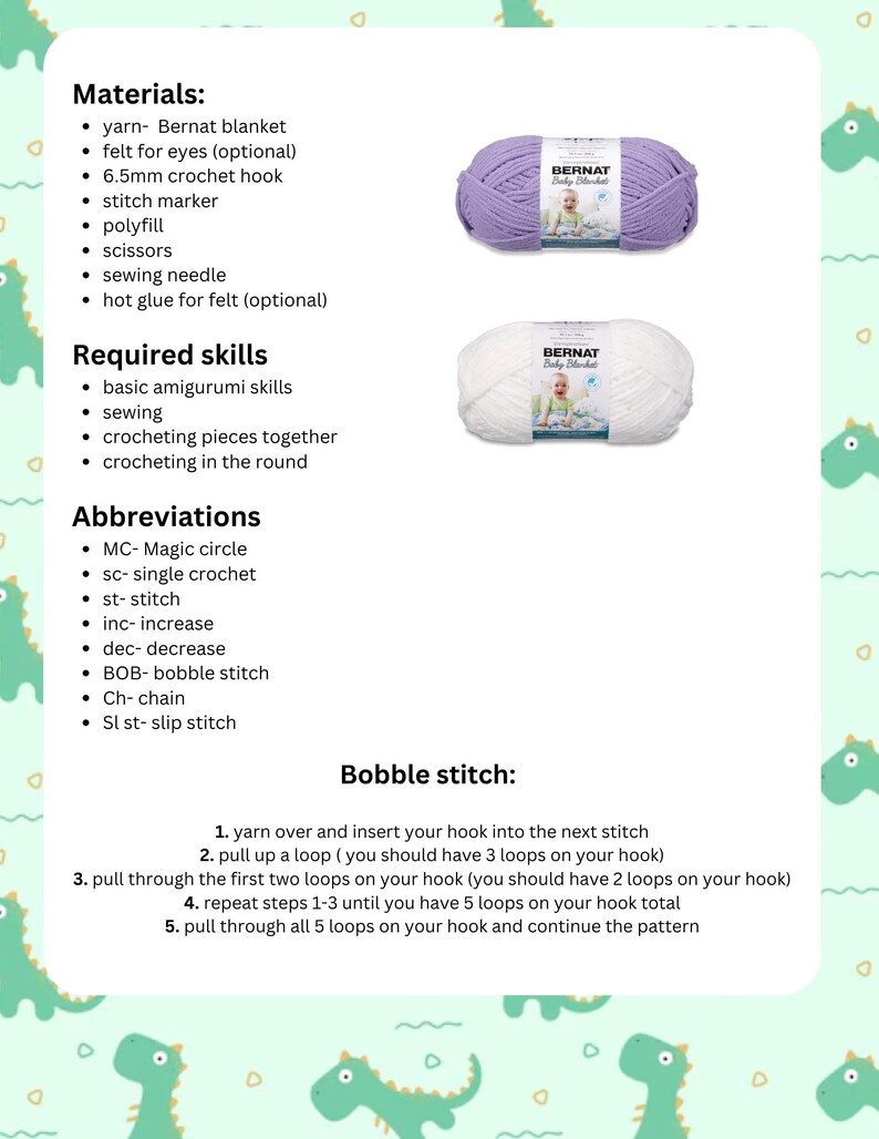 Low Sew Trio- Crochet Pattern| Triceratops, Dinosaur, and Unicorn ...
