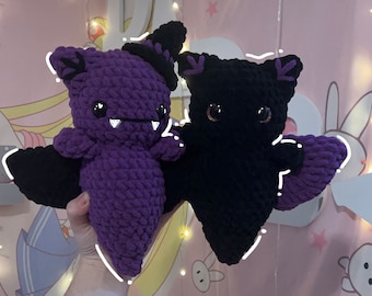 Låg söm virkmönster för fladdermus/häxa fladdermusmönster för Halloween amigurumi-tillverkare