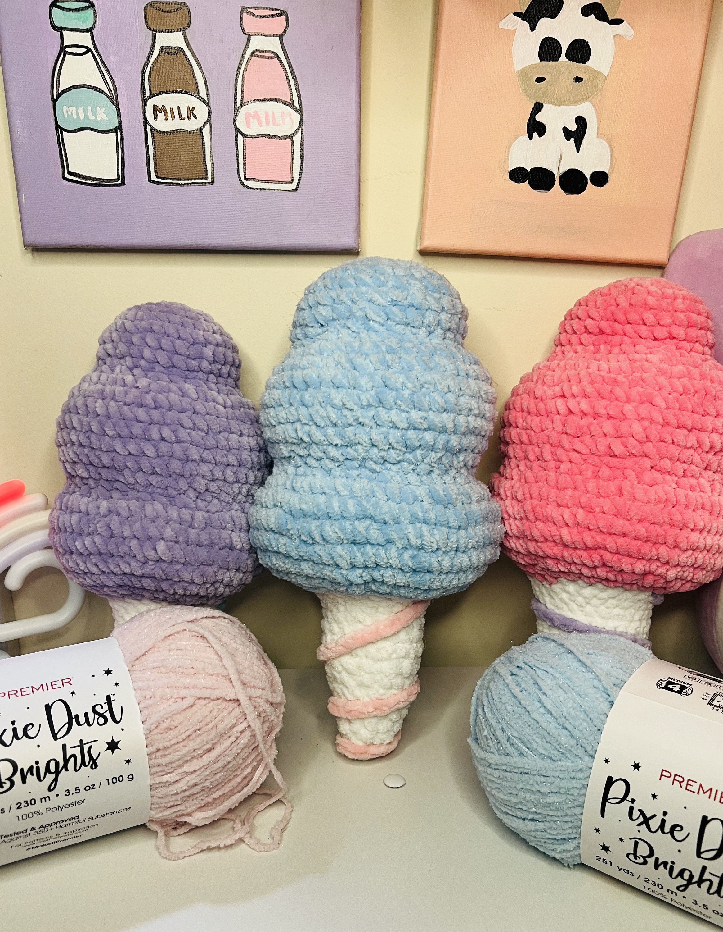 No sew Cotton candy Crochet amigurumi pattern pdf
