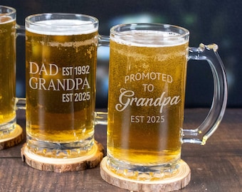 Grandpa Beer Mug Pregnancy Announcement