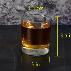 measurements of the rum glass