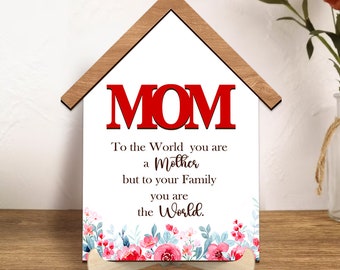 Plaque mère en bois debout, cadeau pour maman, idée cadeau pour maman, cadeau pour maman, cadeau personnalisé pour maman, cadeau fête des mères 2024, maman personnalisée