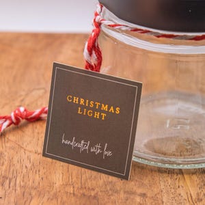 ステッカークリスマスライト個人的なギフト DIY クリスマス大晦日シークレットサンタグレーゴールドガラスボトル自家製アイデアステッカーキャンドル