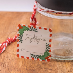 ステッカー座席場所マーカー個人的なギフト DIY クリスマス新年シークレットサンタグラスボトル自家製アイデアステッカー名