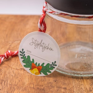 ステッカー座席場所マーカー個人的なギフト DIY クリスマス新年シークレットサンタグラスボトル自家製アイデアステッカー名