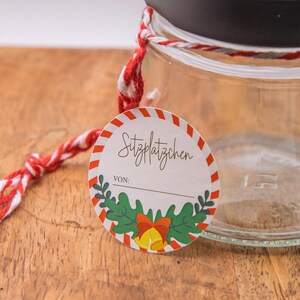 ステッカー座席場所マーカー個人的なギフト DIY クリスマス新年シークレットサンタグラスボトル自家製アイデアステッカー名