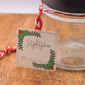 ステッカー座席場所マーカー個人的なギフト DIY クリスマス新年シークレットサンタグラスボトル自家製アイデアステッカー名