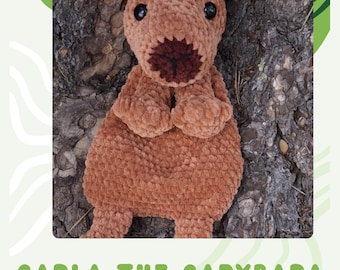 Carla the Capybara Crochet Snuggler Pattern