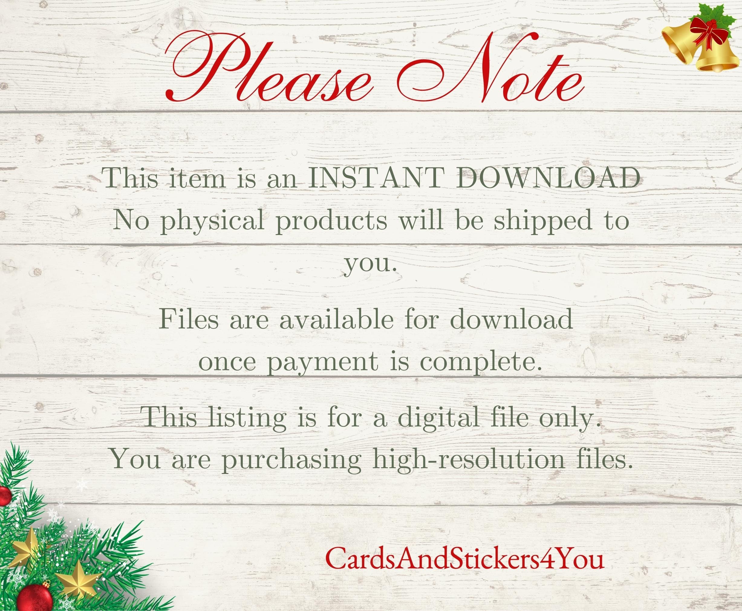 Printable Digital GREEK Christmas Card Καλές Γιορτέςkales Etsy