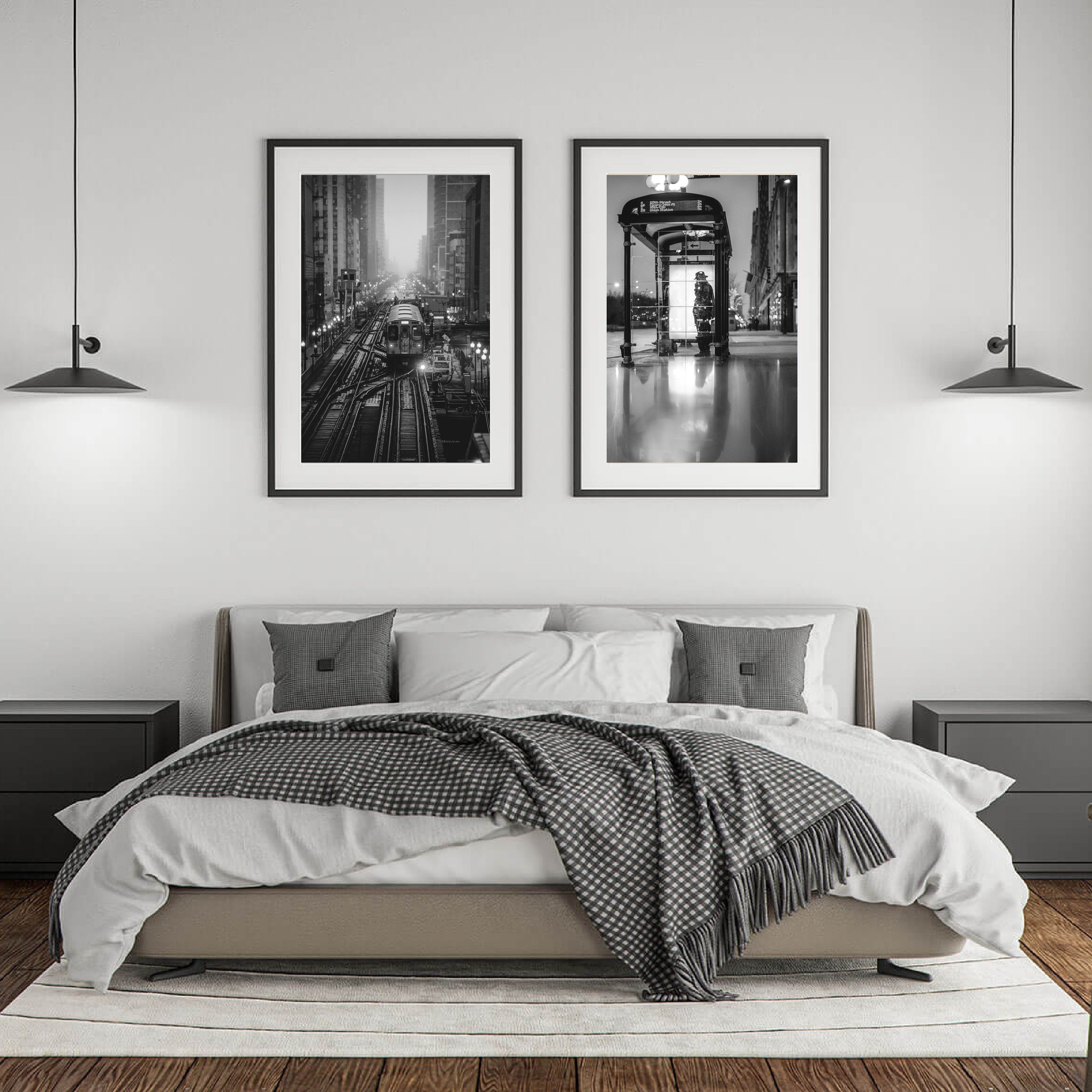 Chicago Print Chicago Set of 4 Black and White Photographs - Etsy