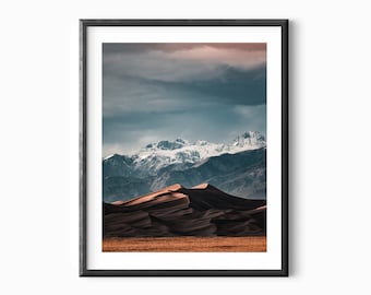 Great Sand Dunes National Park in Colorado Wandkunst - Colorado Poster - Vereinigte Staaten Druck - Druckbares Colorado Poster - Colorado Wandkunst