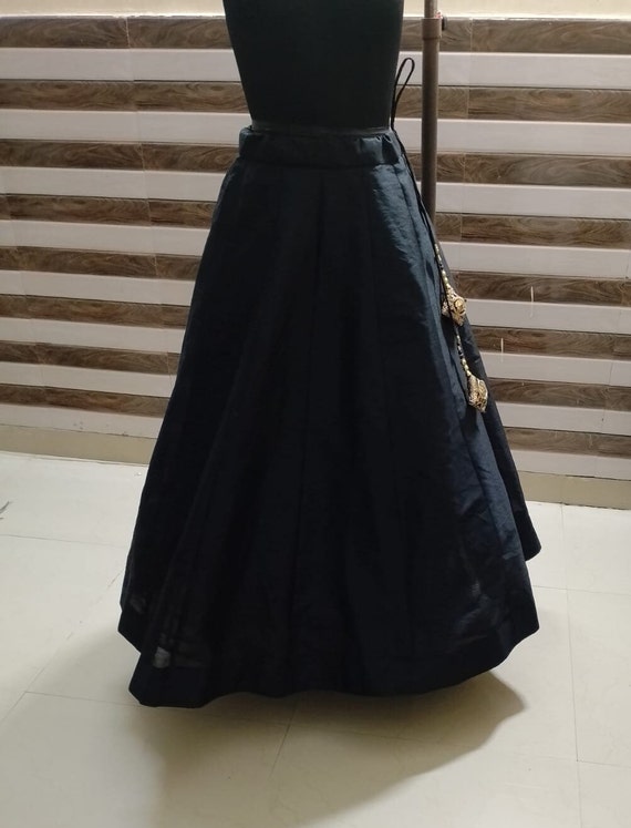 Black chand gown and jacket | Ladies gown, Gowns, Long black jacket