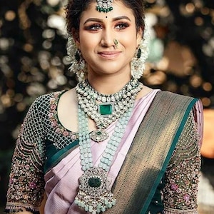 Dark green Maggam work blouse net sleeves  | Aari work saree blouse | Aari work blouse | Magam work.