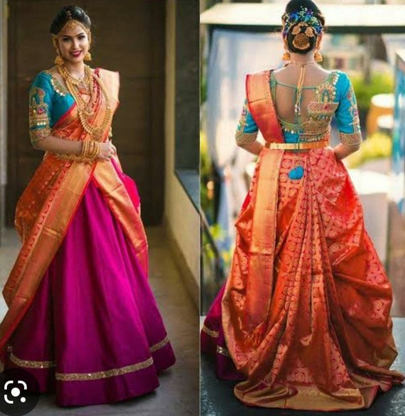 Can a saree be made to look like a skirt with the help of fashion