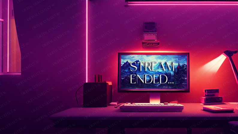 Streamer Backgrounds Waiting Screen Virtual Officedigital - Etsy