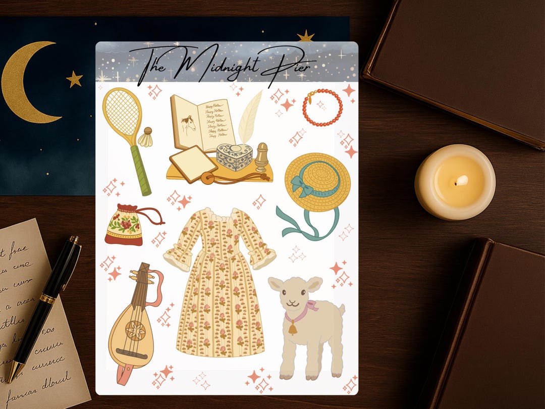 Colonial Storybook Sticker Sheet | Early American, Vintage Life, Cozy ...