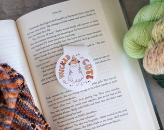 Wicked Cute Magnet Bookmark, Bookmark, Ghost Bookmark, Book Lover Gift, Accessories for Books, Place Holder, Halloween Bookmark, Bookish