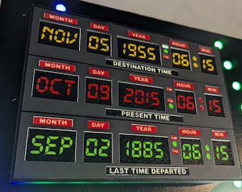 バック・トゥ・ザ・フューチャー（BTTF）ロゴ LED ライトボックス | 調