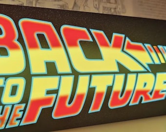 Back to the Future lightbox decoration ornament nightlight