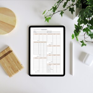 Paycheck Budget Template, Paycheck Budget Printable PDF, Budget Binder ...